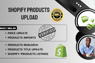 be your shopify product lister and product uploads and description