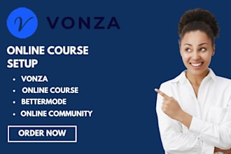 build vonza online course, setup vonza community, vonza services vonza website