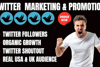 organically promote x twitter page with real followers