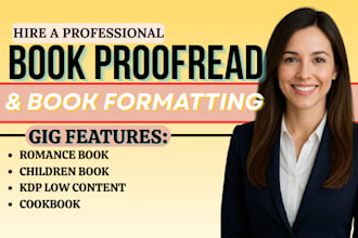 proofread and format your book for self publishing
