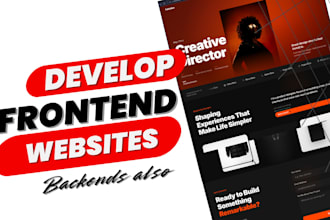 design frontend and backend websites