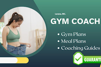 be your personal trainer and coach, offer meal and weight loss guides