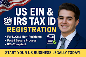 register your US ein and irs tax id for llc, and non residents