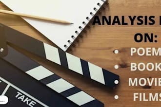 write movie review, tedtalks, article, TV show review, film analysis