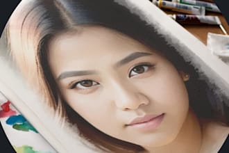 change your pic into digital pencil art
