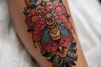 create a profesional tribal tattoo design