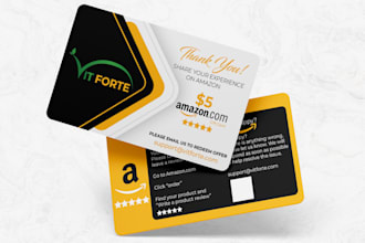 design amazon insert card, product instructional card