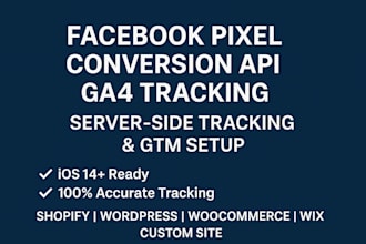 facebook pixel setup conversion API ga4 server side tracking