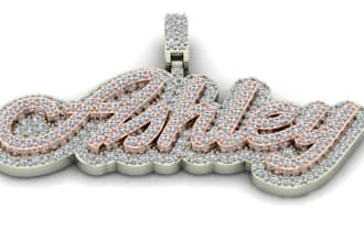design a custom name pendant using rhino and matrix