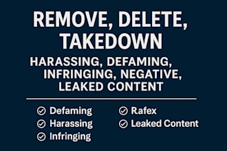 mass report to remove negative defamatory harassing mugshot posts on social medi