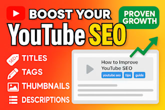 optimize your youtube SEO title, description, and tags to boost views