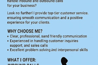 professionally handle your inbound and outbound calls