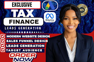 generate hot tax leads income tax leads finance accounting website