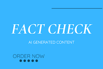 review and fact check your article for accuracy and credibility
