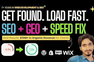 do technical SEO audit, speed optimization, aeo, GEO