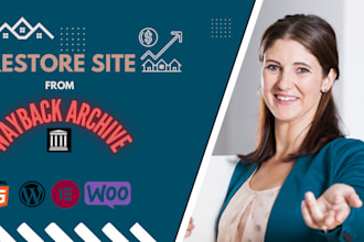 restore lost or archived websites into wordpress