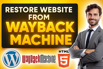 restore lost or archived websites into wordpress