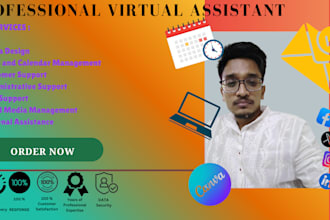 be virtual assistant for canva, email and social media