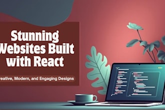 develop a modern react front end for your website