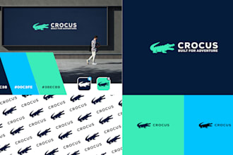 design modern brand style guide with business logo