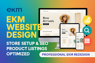 design ekm shop website design optimize ekm store redesign product listing SEO