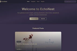 create a complete website for you