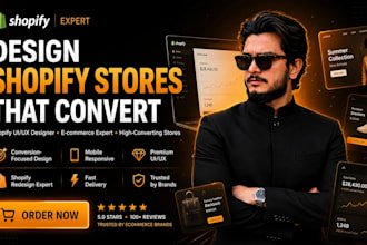 design a high converting shopify store for your e commerce business