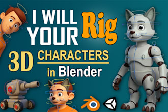 rig your 3d models in blender