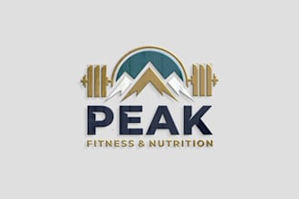 create physical fitness, bodybuilding, gym, yoga logo