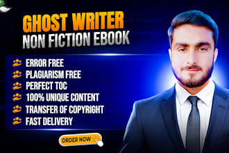 be your ebook writer, book writer, nonfiction ghostwriter and ebook amazon KDP