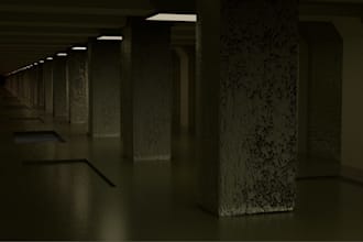 create you 3d scene with renders