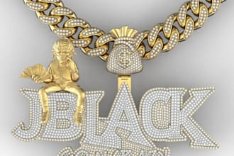 design 3d cad file jewelry pendant model, stl pendant model for printing