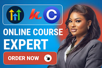 create thinkific online course kajabi landing page teachable gohighlevel expert