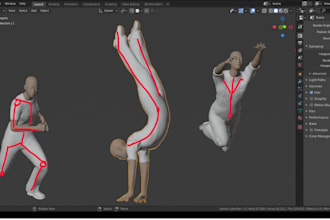 create and rig your 3d character model for animation iclone, blender, maya, cc4