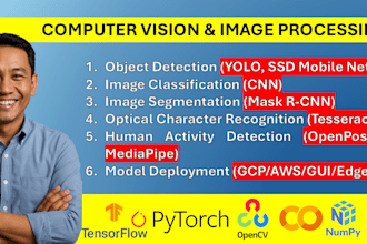 do object detection, ocr, ar, segmentation, yolo, opencv, face hand recognition