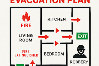 design custom emergency evacuation diagrams for your home or office