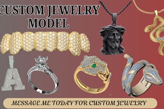 create 3d pendant grillz model 3d jewelry design 3d ring in zbrush blender cad