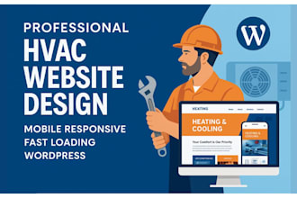 build wordpress website for plumbing, hvac, painting, and electrical companies