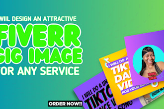 create a professional high quality fiverr gig thumbnail