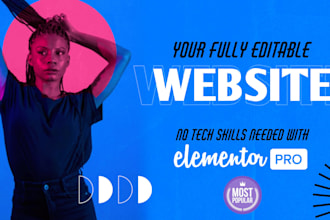 scalable wordpress site with elementor for your  business