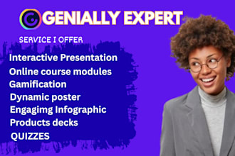 design genially interactive presentation slides genially online course modules