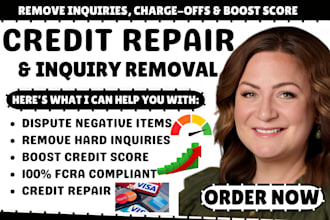 do credit sweep to remove inquiries charge offs and boost business credit score