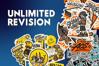 create sticker designs graffiti style