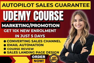 advertise udemy online course, udemy course marketing, udemy sales funnel