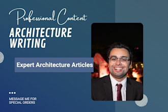 write expert architecture content