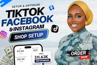 fix tiktok shop, setup tiktok shop dropshipping, fb shop, tiktok shop marketing