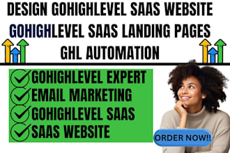 design gohighlevel saas website gohighlevel saas landing pages ghl automation