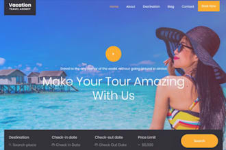 design travel affiliate agency airbnb wix website build rental hotel wix website