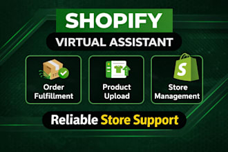 be your shopify virtual assistant for store management and order fulfillment