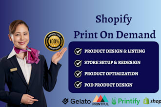 set up your shopify or etsy pod store with printify and gelato integration